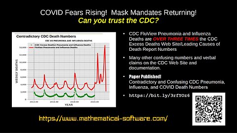 Contradictory and Confusing CDC Pneumonia, Influenza, and COVID Death Numbers