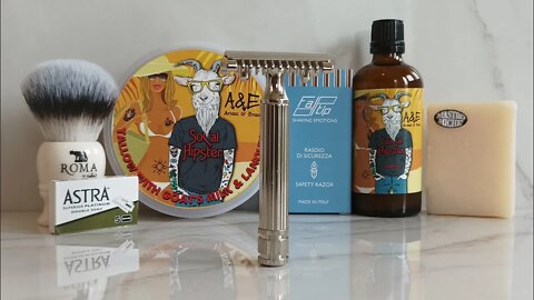 Fatip Grande Nickel first try, A&E SoCal Hipster Soap & After-Shave
