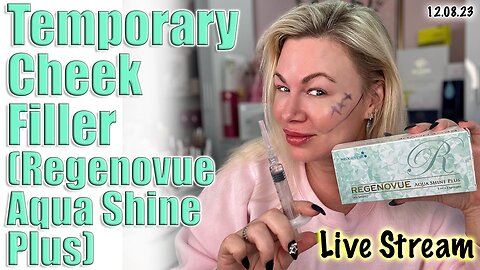 Live Stream Temporary Cheek Filler with Aqua Shine Plus, AceCosm | Code Jessica10 Saves you Money