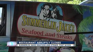 Local restaurant closes doors
