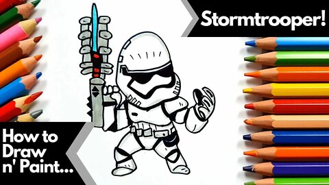 How to draw and paint Stormtrooper from Star Wars