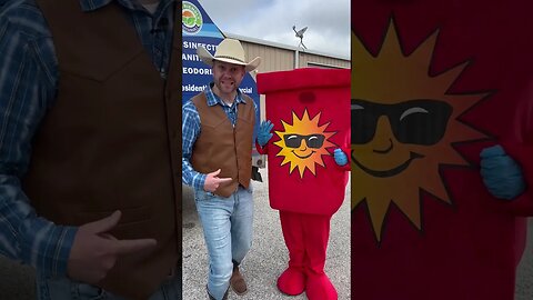 Meet Blaze from Blazing Bins when we learn about cleaning garbage bins! #trashcancleaning #mascot
