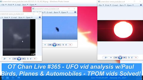 Pauls UFO video analysis - Killing the UAP FAKE Noise Again! NASA+SUN+BIRD UFOs ] - OT Chan Live#365