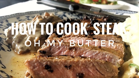 How to Cook Rib-eye Steak (Pan/Stove Top Method) |OH MY BUTTER|