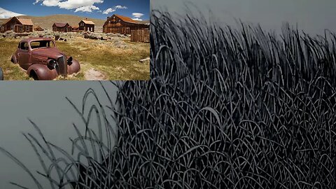 Drawing an Abandoned Town, Tall Grass