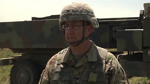 Oklahoma's Field Artillery Brigade conducts live fire training, missiles away!