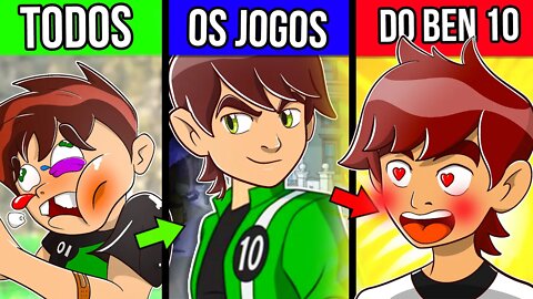 Especial BEN 10 - HISTORIA COMPLETA de TODOS os Jogos