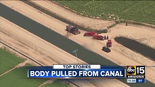 Body pulled from canal in Buckeye