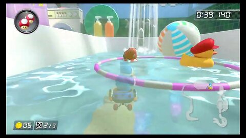 Mario Kart 8 Deluxe DLC Wave 5 Time Trials - Squeaky Clean Sprint (200cc) - 1:34.237