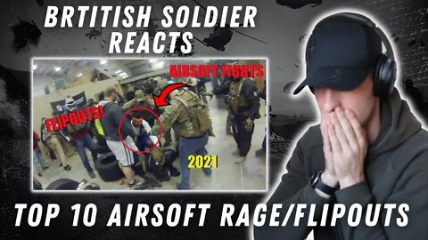 BEST AIRSOFT FIGHTS AND FLIPOUTS (British Soldier Reacts)