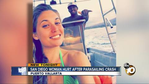 San Diego woman injured after parasailing crash in Mexico