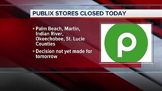 Publix stores in Palm Beach County, Treasure Coast closed Monday