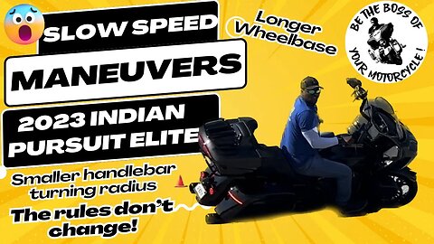 Slow Speed Maneuvers On My 2023 Indian Pursuit Elite! What's Different?