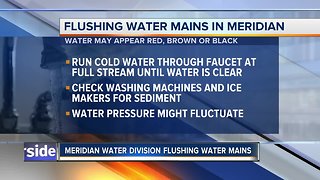 Meridian Water Division to flush water mains starting Monday