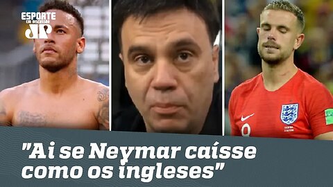 Mauro Beting IRONIZA: "ai se Neymar caísse como os ingleses"