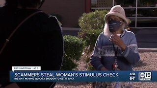 Scammers steal Valley woman's stimulus check
