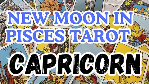 Capricorn ♑️ - Fresh energy flow! Pisces New Moon 🌑 Tarot reading #capricorn #tarot #tarotary