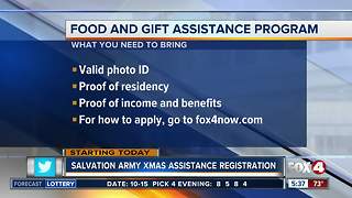 Salvation Army starts Christmas assistance program