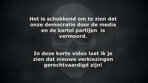 Het is schokkend om te zien dat onze democratie door de media en de kartel partijen is vermoord.