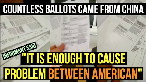 Ballots came from a Factory in China. (with video evidence) - Koreanajones