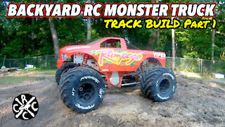 1/5th Scale RC Monster Truck Jumping In Backyard Track! Primal RC Raminator