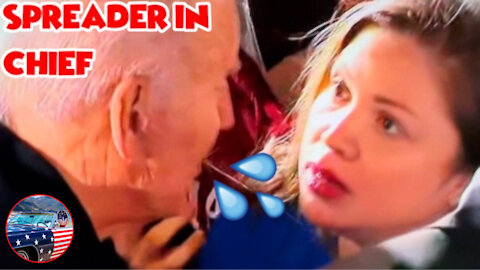 DISGUSTING! Joe Biden SPITS On A Woman At Rally!