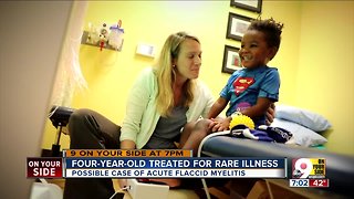 Four-year-old treated for rare, polio-like illness