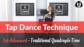Traditional Quadruple Time Step - 1 Minute of Tap Technique
