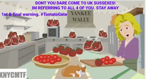 Throwing tomatoes 🍅 is not a crime. I DARE YOU TO COME TO UK!! beoff you pair of pissants