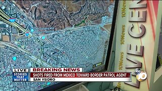 Border Patrol agent reports being fired at from Mexico