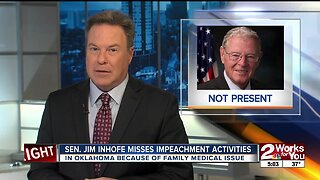 Senator Jim Inhofe misses impeachment trial due to family medical issue