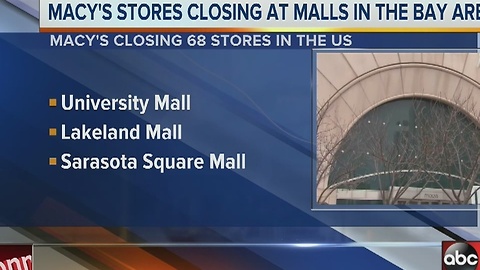 Macy's stores closing at malls in the Bay area