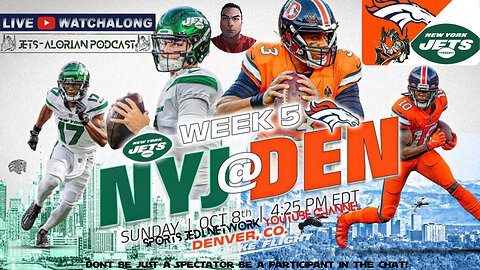 NY JETS vs DENVER BRONCOS (NO FOOTAGE) LIVE REACTION & WATCH PARTY