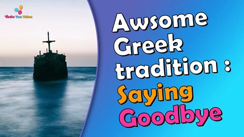 Watch this awsome Greek tradition of waving off departing tourists by diving into the sea