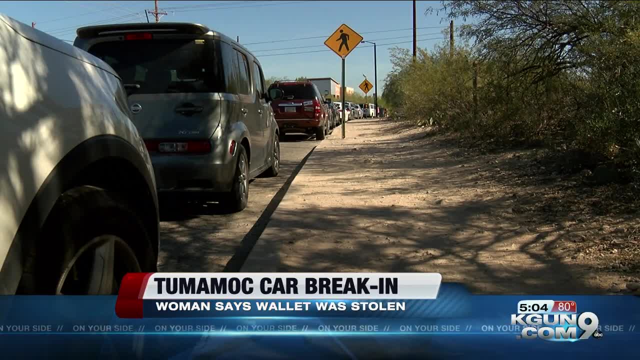Woman warns Tumamoc hikers after her car is broken into