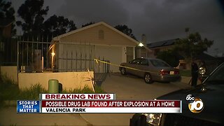 Possible drug lab found after Valencia Park explosion