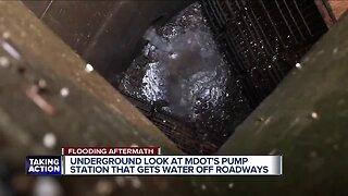Underground look at MDOT's pump station that gets water off roadways