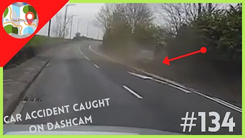 Uk Car Accident Leaves Smoking Covering The Air - Dashcam Clip Of The Day #134