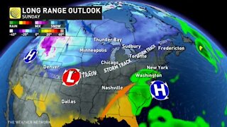 Pattern shift will bring warmer weather to Western Canada, while the East sees a blast of Arctic air