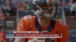 Broncos Paxton Lynch expected to start against Raiders