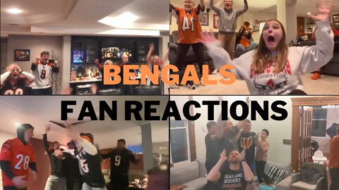 Live fan reactions to the Cincinnati Bengals making the Super Bowl in over 30 years!