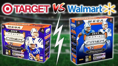 2023 PRIZM FOOTBALL MEGA BOX BATTLE! (TARGET VS WALMART)