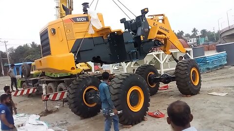 Wheel Loader Excavator Assembly, Liugong 50CN Construction Vehicles Block Build
