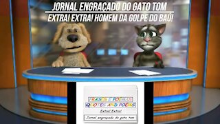 Jornal engraçado do gato tom: Homem da golpe do baú! [Frases e Poemas]