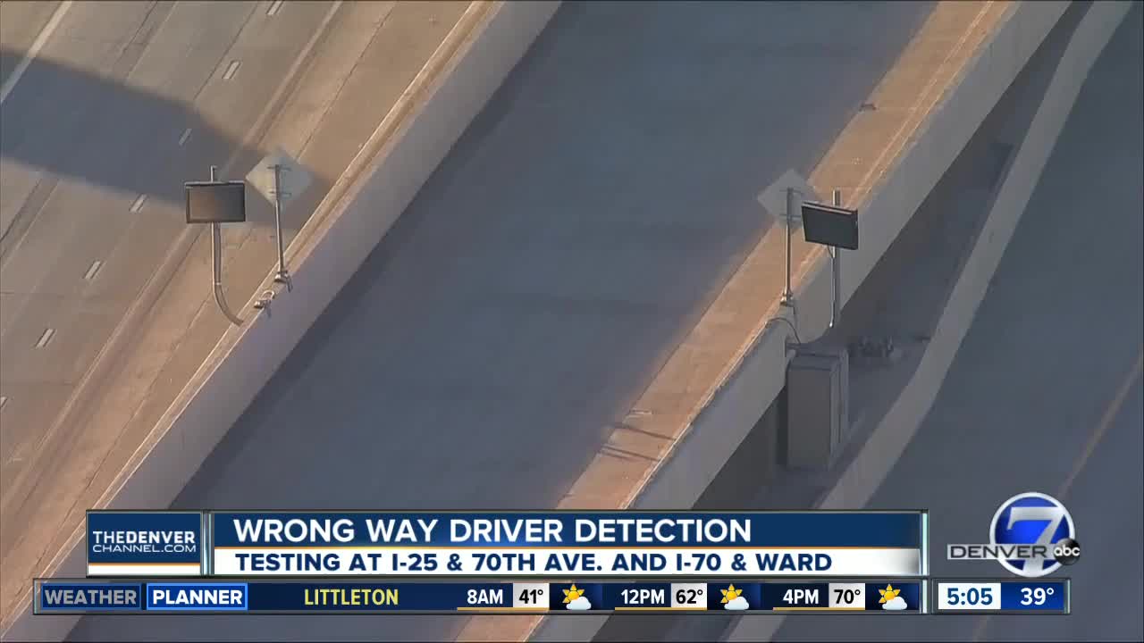 CDOT testing new wrong way driver detection