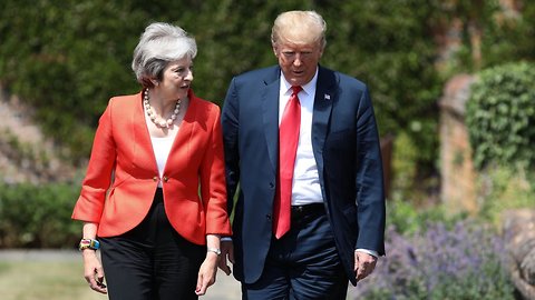 Donald Trump, Theresa May Hold Joint Press Conference At Chequers