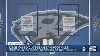 Decision to close San Tan Foothills