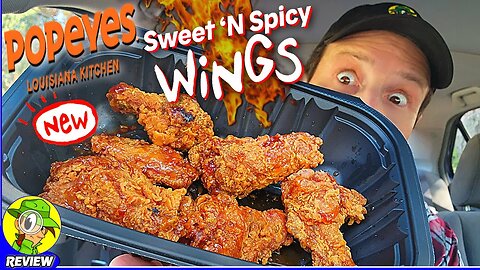 Popeyes® SWEET 'N SPICY WINGS Review ⚜️🔥🐔🪽 Do They Deliver?! 🤔 Peep THIS Out! 🕵️‍♂️