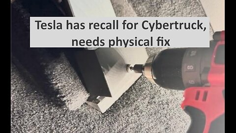 Tesla Cybertruck recall, this one is physical