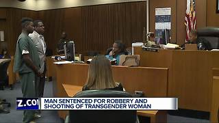 Man sentenced for robbery and shooting of transgender woman